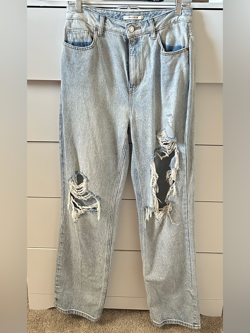 PacSun Light Blue Distressed Boyfriend Jeans